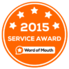 V Custom Blinds 2015 Word of Mouth Service Award