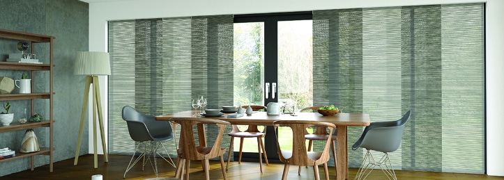 Panel blinds are well suited to larger windows