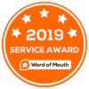 V Custom Blinds 2019 Word of Mouth Service Award
